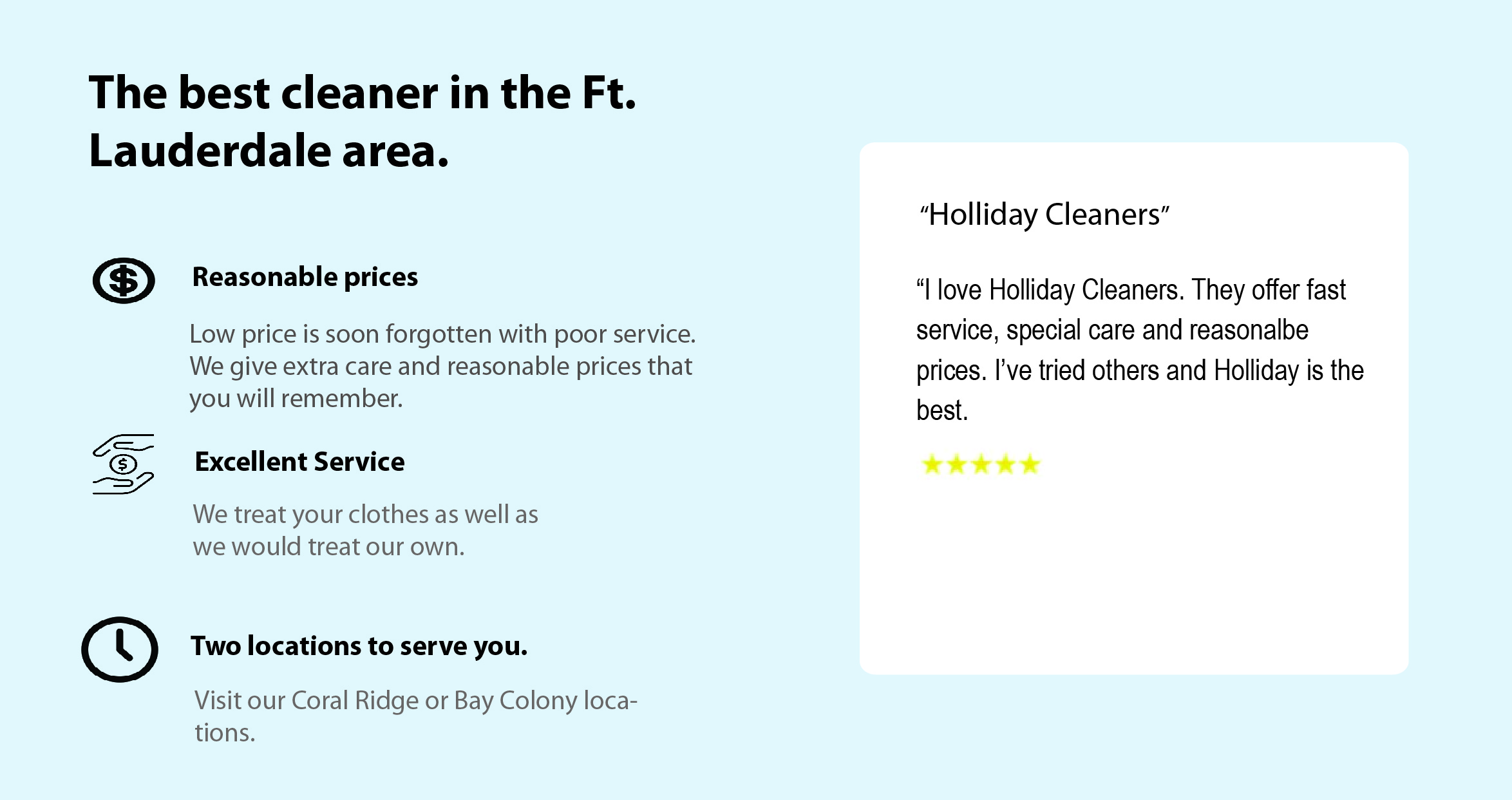 Holliday Cleaners